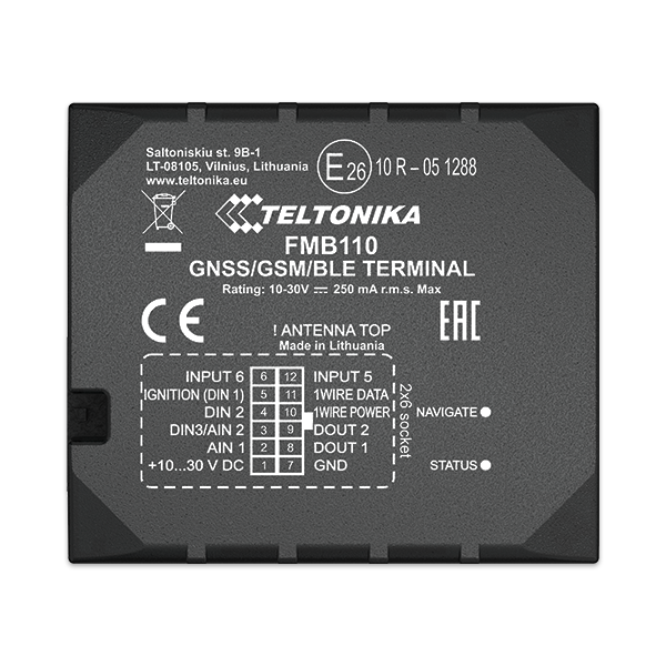 FMB110 - 2G GNSS tracker with Bluetooth