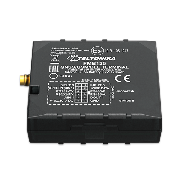 FMB125 - 2G GNSS tracker with RS232/RS485 intefaces
