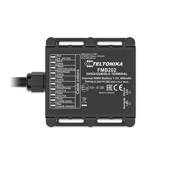 FMB202 - Waterproof GPRS GNSS Bluetooth tracker